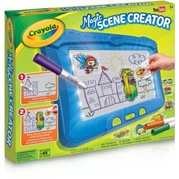 BRAND NEW sealed crayola magic scene creator (with 70 motion cards & 6 markers) - Picture 1 of 2